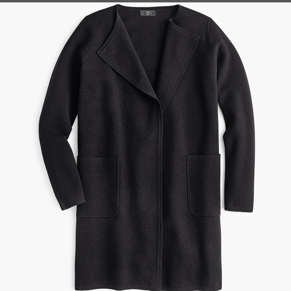 NWOT J. Crew Juliette Collarless Sweater Blazer M